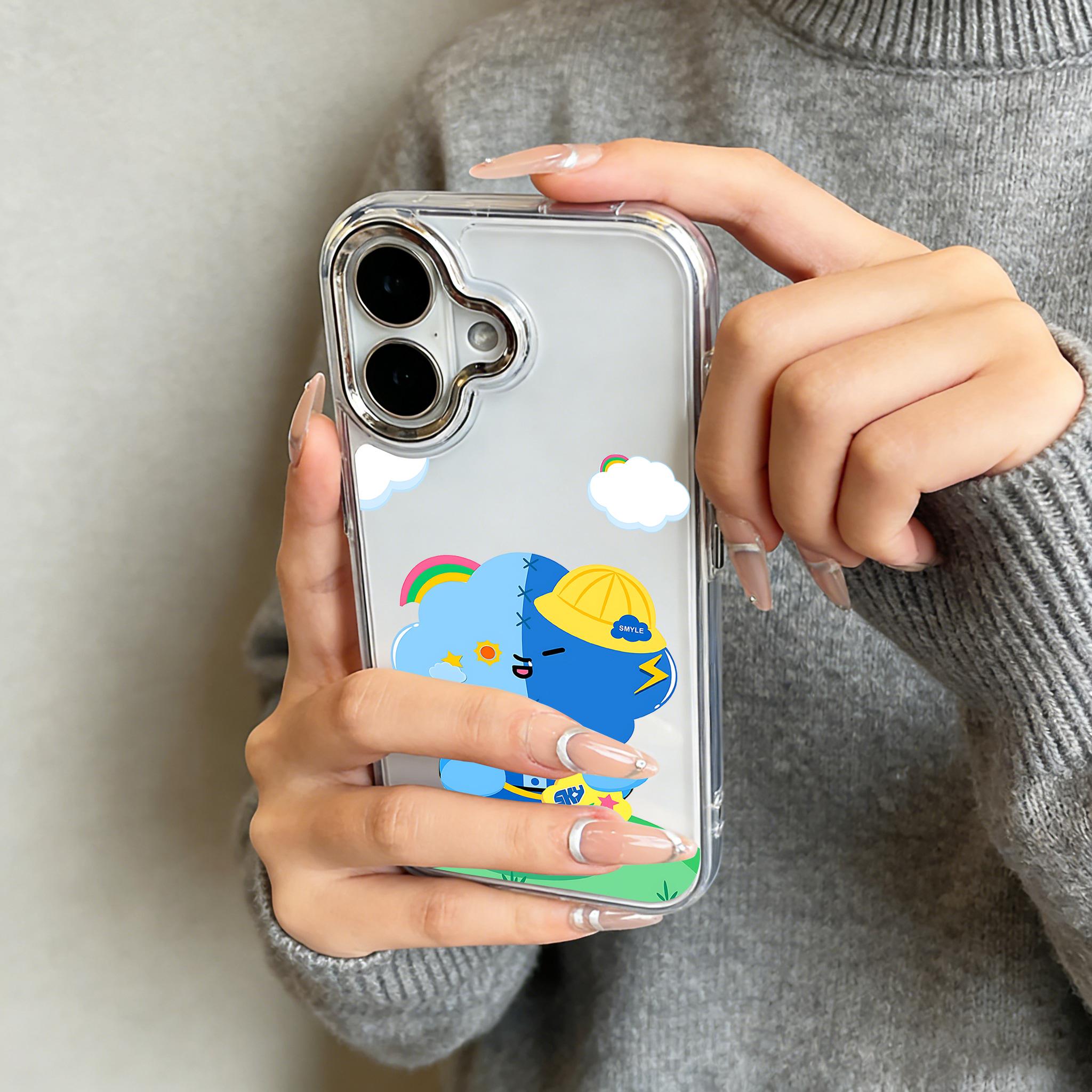 

Cartoon Mascot GMMTV Phone Case For iPhone 17 16e 16 15 14 13 12 11 mini Pro Max X XR XSMAX 8 7 Air Plus Transparent Soft Cover iPhone 13