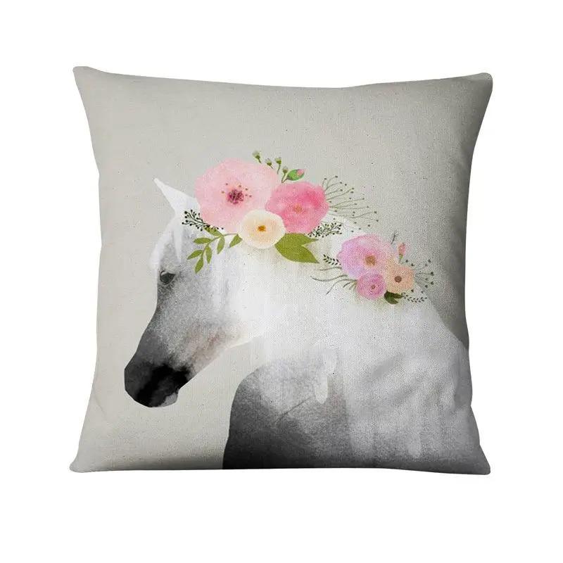 Forest Deer Decorative Pillowcase Living Room Office Home Pillowcase Car Ornaments
