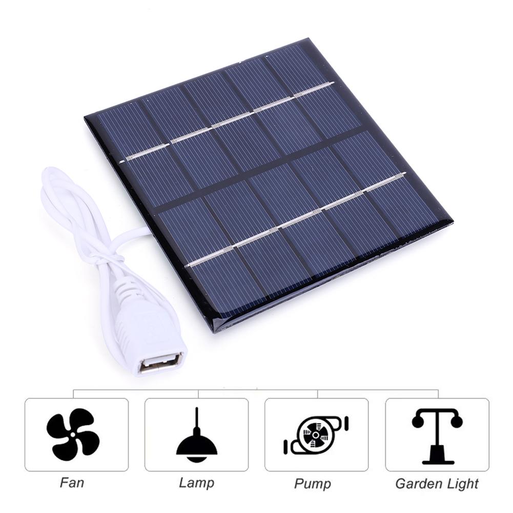 5W Solar Panel USB Output Polycrystalline Solar Portable Charging Panel Mobile Power Supply for Charger 3.7 Batteries Supplies