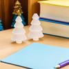 10Pcs Wooden Mini Christmas Tree Blanks Unpainted Craft Pieces for Custom Holiday Decorations DIY Festive Home Adornment Set