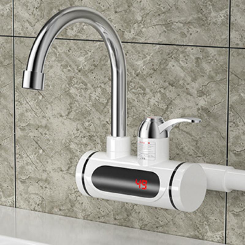 

3000W Intelligent Digital Display Dual Use Faucet High Power Electric Faucet Household Kitchen Instant Hot Water Heater Side inlet water