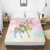 Unicorn Cartoon Fitted Sheets Mattress Cover With Elastic Band 3D Bed Sheet LinensFor Baby Kids Child Girls Boys 180x200 200x200