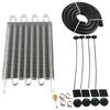 4/6/8 Rows Car Engine Oil Cooler Automotive Oil Condenser Ultra-Cool Tube Transmission Cooler Universal Transmission Radiator