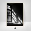 Black and White Wall Art Poster Landscape Architecture Figure Canvas Painting Nordic Living Room Home Decoration Picture Print