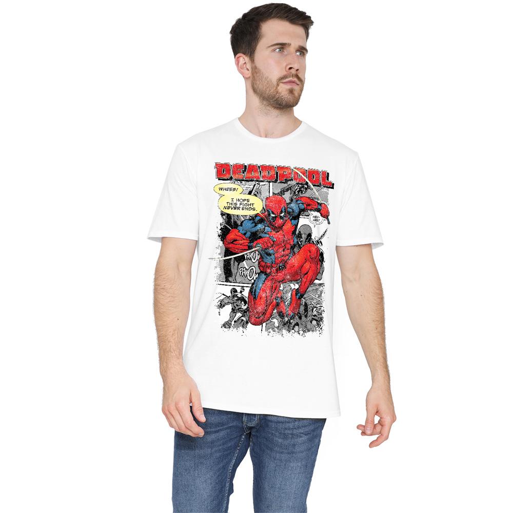 Deadpool Mens Comic Strip T-Shirt