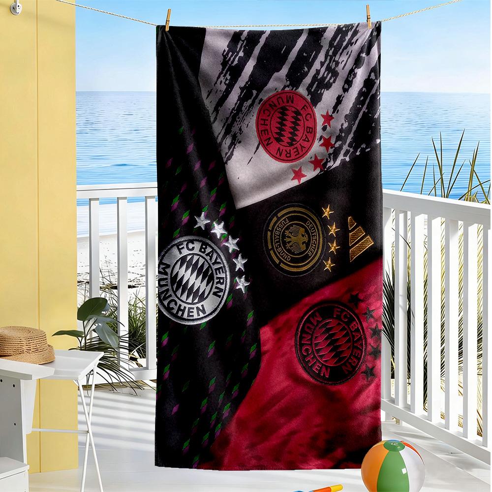 Bayern Munich Beach Towel Quick-Dry Soft Microfiber Comfortable Lightweight