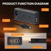 2026 New POP AeternaSol 200W Power Inverter Car Mounted Solar Inverter USB Voltage Transformer Portable DC 12V To AC 220V Conversion USB Battery Clip