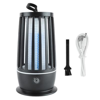 Luz Eléctrica Mata Moscas 110V 220V PP Recargable por USB Lámpara Trampa para Moscas Silenciosa para Interiores Exteriores
