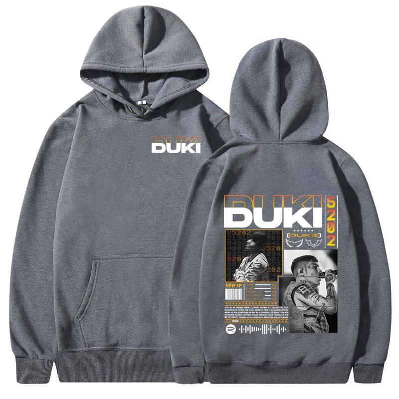 Rapper Duki Duki 5202 MIXTAPE 2025 Album Hoodies Men's Women Casual Oversized Sweatshirt Fashion Hip Hop Long Sleeve Pullovers