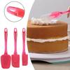 Silicone Spatula Butter Scraper Cake Scraper Batter Stirring Grease Brush 3 Piece Baking Tool Set 155g Rolling For Baking Small