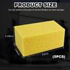 5PCS Car Wash Sponges, 8.5"×4.4"×3.5" Large Extra Soft Coral Non Scratch Sponge, Car Cleaning Cellulose Sponge Thick Foam Pad for Washing Window