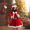 Femei Adulte Crăciun Moș Crăciun Crăciun Rochie Roșie Anul Nou Costume Cosplay Ținută de Performanță Joc de Rol