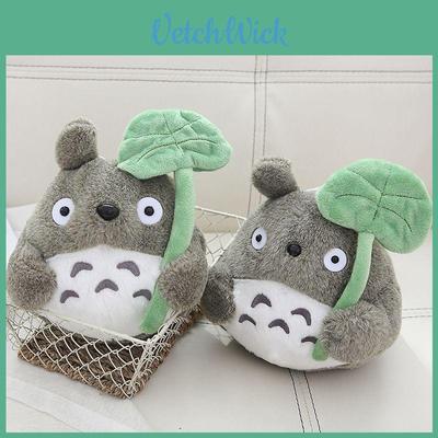 Cute Anime My Neighbor Totoro Plush Toy With Lotus Leaf 22/30cm Stuffed Kid Gift