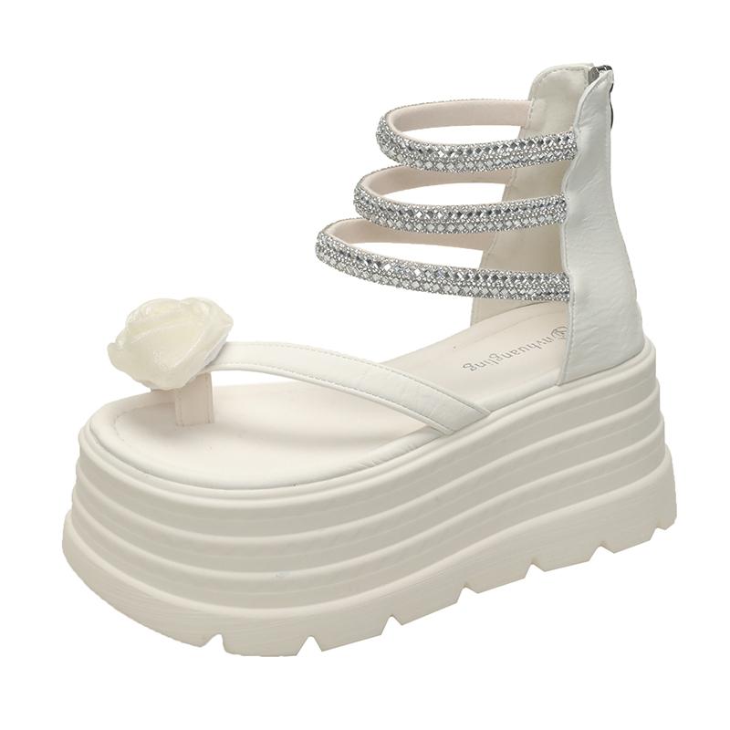 Fashion 2025 Designers Women Summer Sandals Open Toe 8CM Platform Wedge Sneakers Women Casual Shoes Beach Sandálias Das Mulheres