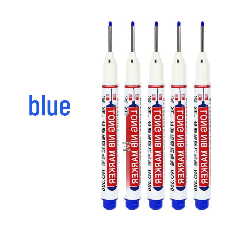 

Black Quick-drying Long-nosed Oil-based Marker for Deep Hole Marking and Woodworking