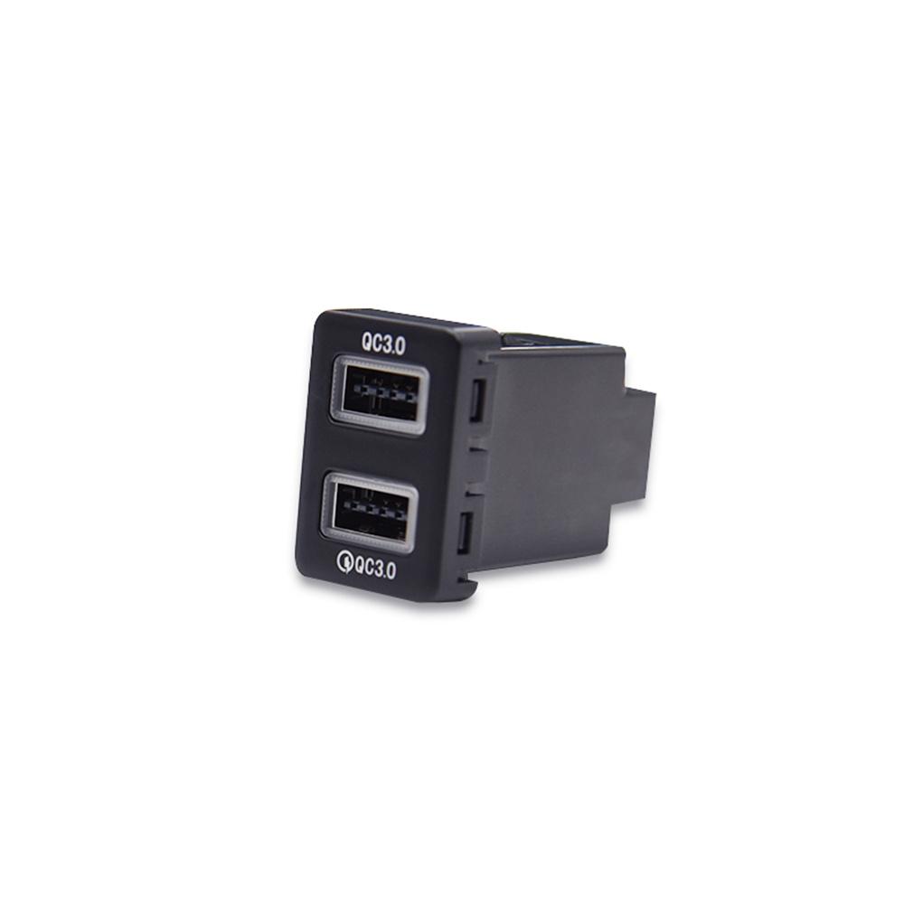 18W Car Charger Dual QC3.0 Fast Charging For Mitsubishi Outlander Eclipse Cross L200 Triton