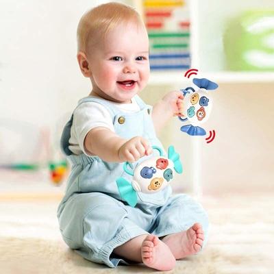 Bebek Şeker Çıngırak Oyuncaklar Müzik Işıklı Zeka Kavrama Yumuşak Silikon Diş Kaşıyıcı Plastik Çıngırak Zilleri Eğitici Yeni Yürümeye Başlayan Oyuncaklar
