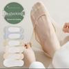 Lanfeng Ling Women's Invisible Anti-Slip Ice Silk Boat Socks - Thin, Low Cut, Cotton Bottom, Summer