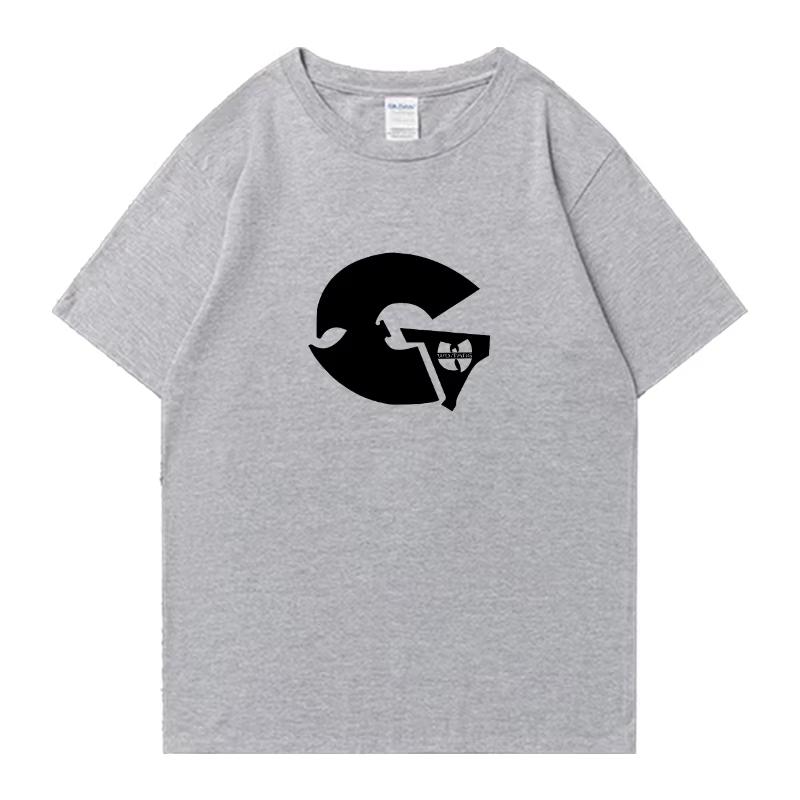 2026 Zomer Hete Verkoop Hete Verkoop GZA Logo Grafisch T-shirt Mannen Vrouwen Bedrukt Casual Buiten Katoenen T-shirt Katoen Gotisch Rond T-shirt