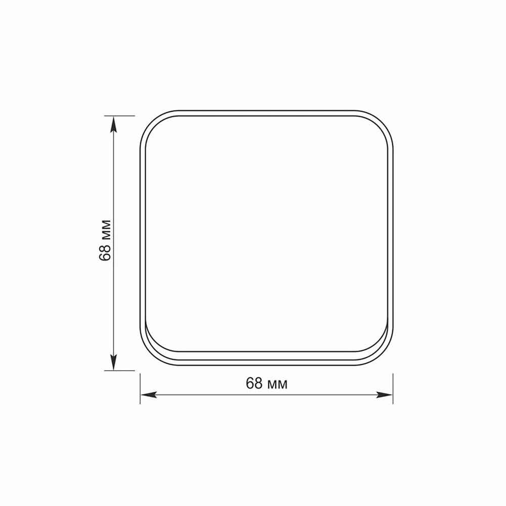 Surface-mounted 1-pole 1-way Ip20 Matte Black Videx Binera