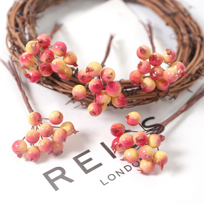10cm Foam Christmas Berry Bouquet Artificial Flowers DIY Wreath Decoration for Home Room Wedding Decoration Candy Box Gifts