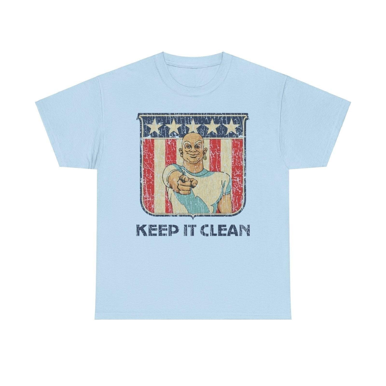Keep it Clean America Ностальгическая футболка с логотипом S