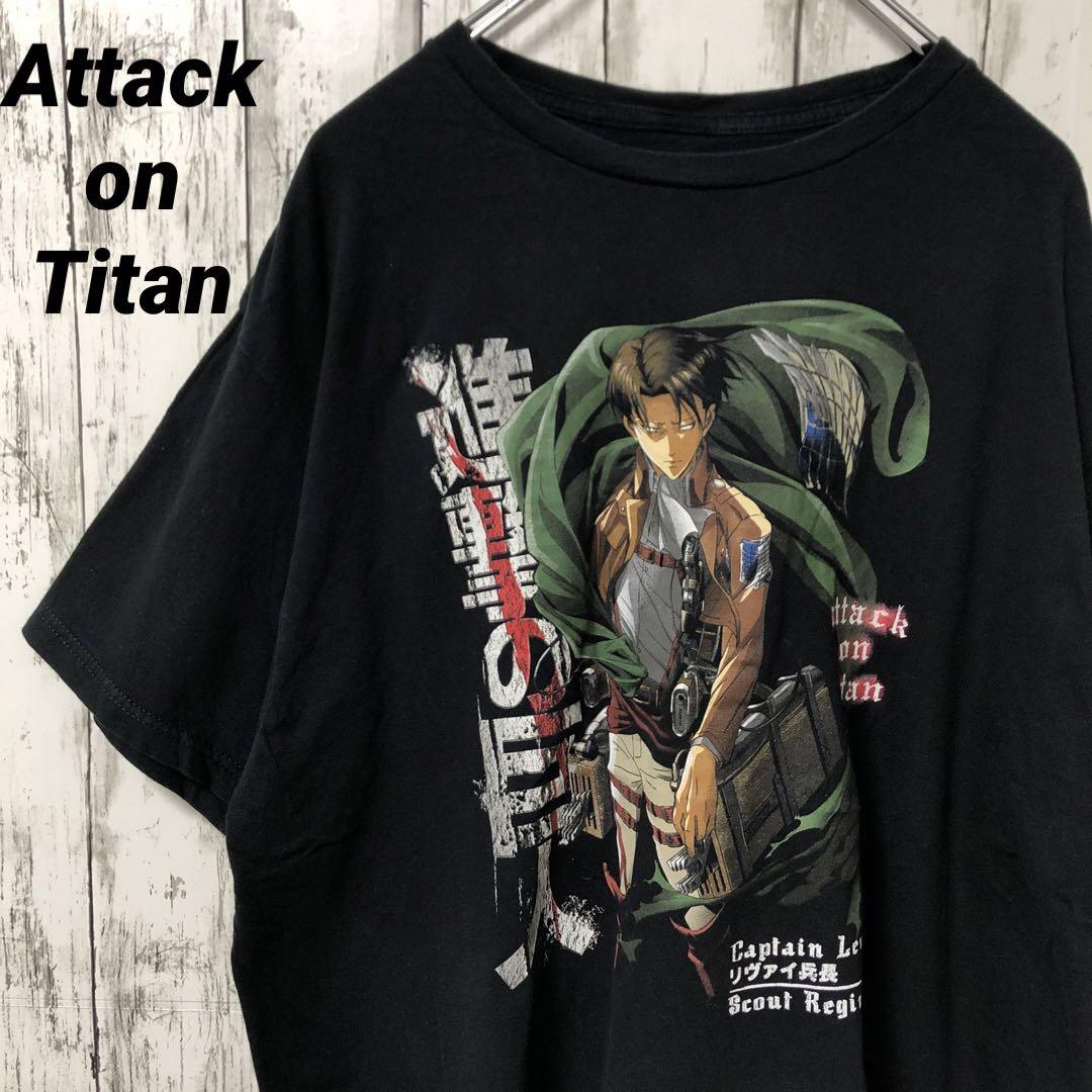 

[USED] C1890 Attack on Titan Levi Ackerman T-shirt, Vintage, Short Sleeve, Size XL