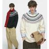 ICH MODE Fair Isle Jacquard Knit Sweater