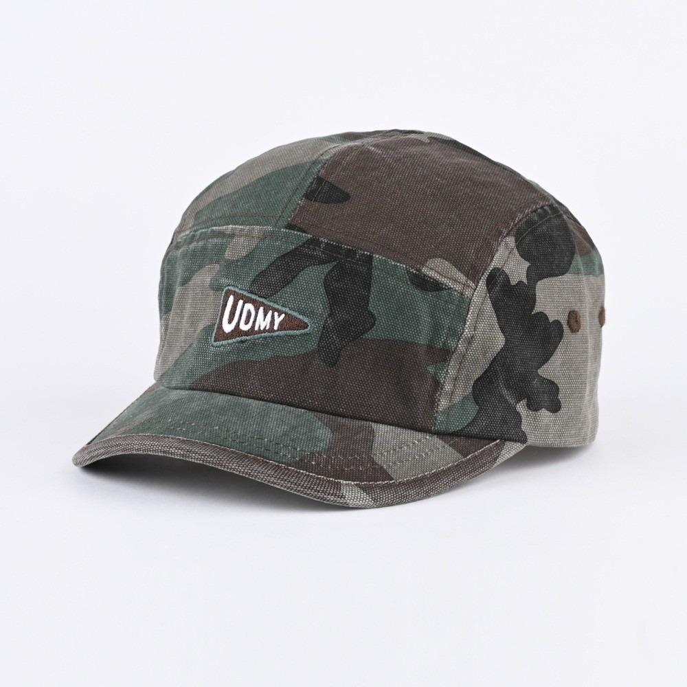 Short Brim Baseball Caps Camouflage Duckbill Caps American-style 5 Panel Caps  for Men and Women