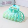 Super Grip Large Smudge-Ink Pumpkin Claw Hair Clip - 2025 New Style Women's Back-of-Head Shark Clip Accessory