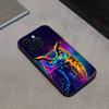 Cute C-Colorful Owl B-Bird Phone Case For iPhone 17,16,15,14,13,12,11 Plus,Pro Max,XS,X,XR,SE,Mini,8,7,Soft Silicone Black Cover