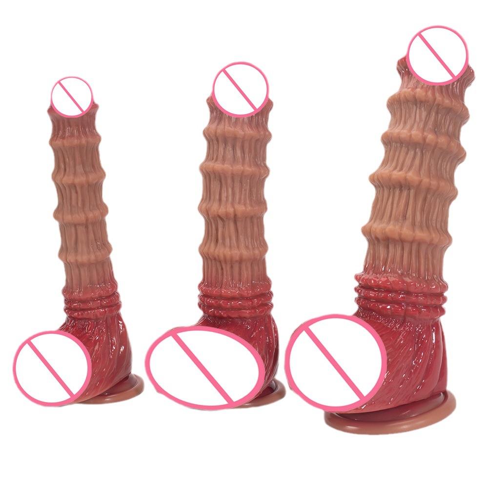 Huge Monster Fat Dildo, Realistic Ribbed Textured Giant - Extra Large Thick Dildo for Women - Prosate Massager - XXL Sex Fantasy