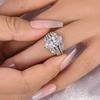 3 Pieces/set of Luxurious Sparkling Zirconia Multi-layer Rings, Ladies' Exquisite and Fashionable Wedding Banquet Zircon Gifts