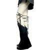 Women Punk Lace Up Straps Flared Leg Warmers Japanese Harajuku Eyelets Knee Length Foot Cover Long Tube Socks Streetwear