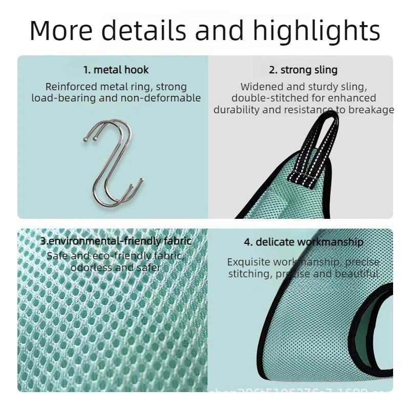 Cat Grooming Hammock Harness for Cats Dogs Relaxation Cat Nail Trimming Restraint Restraint Pet Sling for Grooming Hammocks