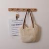 Single Shoulder Cott Thread Woven Bag, Summer Beach Vacati Hand-held Woven Bag, High-quality Grass Woven Tote Bag