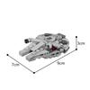 MOC Space Movie Series Micro Imperial Spaceship Building Blocks Mini Republic Starfighters Gunship Model DIY Boy Puzzle Toy Gift