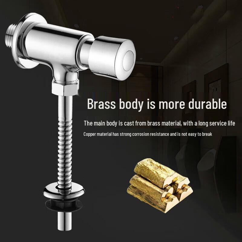 Manual Press Urinal Flush Valve