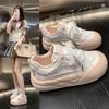 Korean board shoes women's 2025 new summer platform white shoes with skirts student niche bread shoes