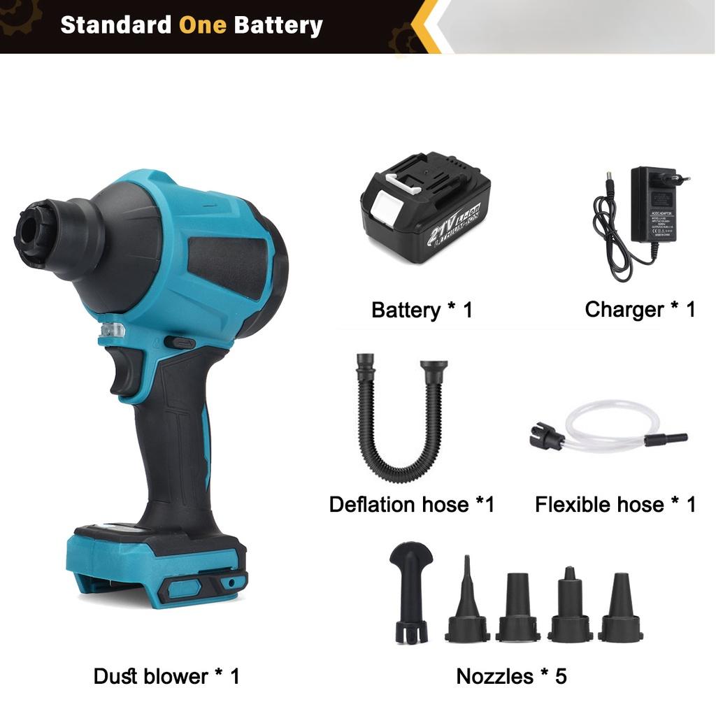 

45000 об/мин 1000 Вт Беспроводной воздуходув для пыли Надуватель Пылесос Многофункциональный воздуходув Игрушка Надувной пистолет с 2 шт. батареей 29800 мАч 1*Battery