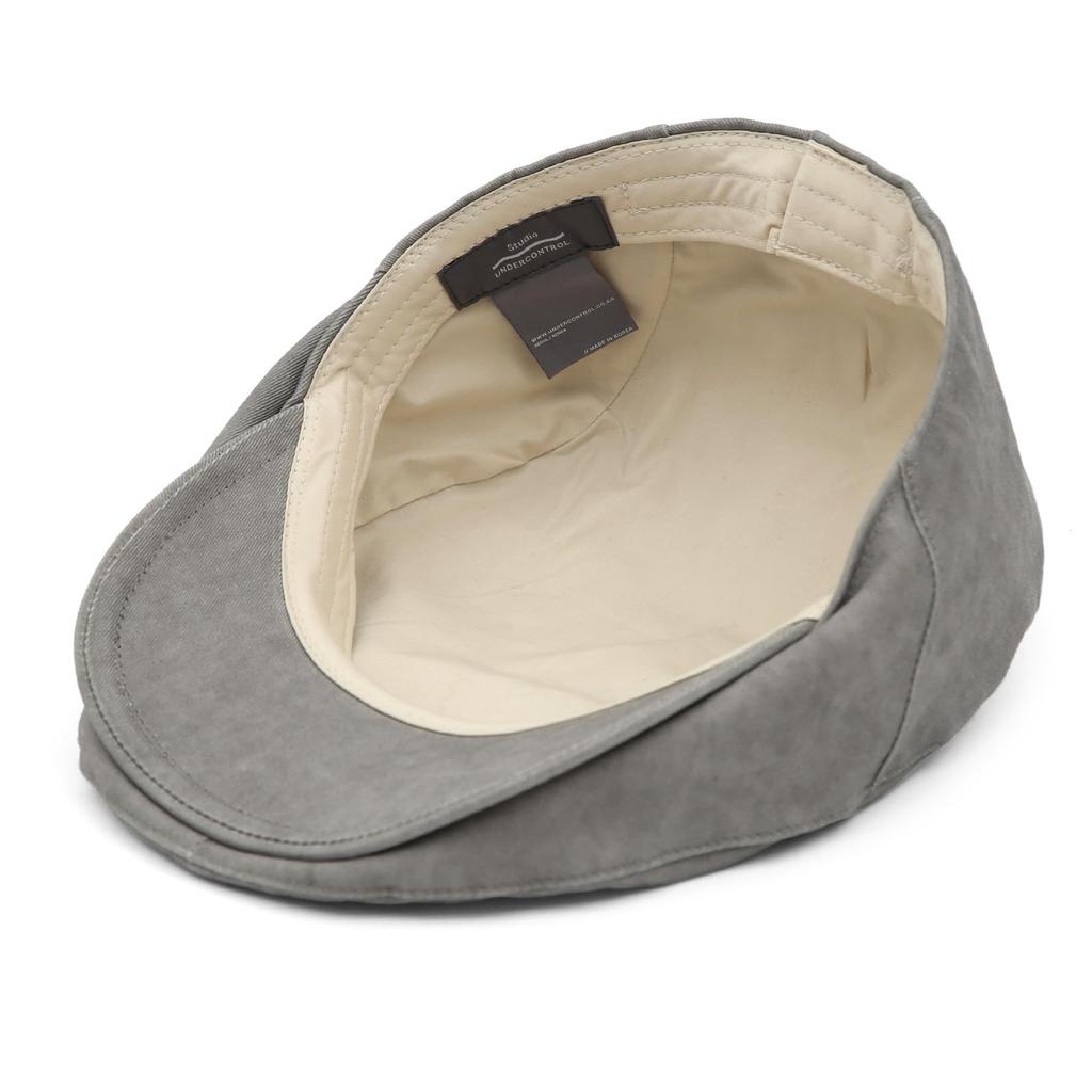 Vintage Classic Washed Cotton 4 Season Standard Size Unisex Painter Beret Hunting Retro Cap Korean Hat for Women [UNDERCONTROL] (Dust Gray)