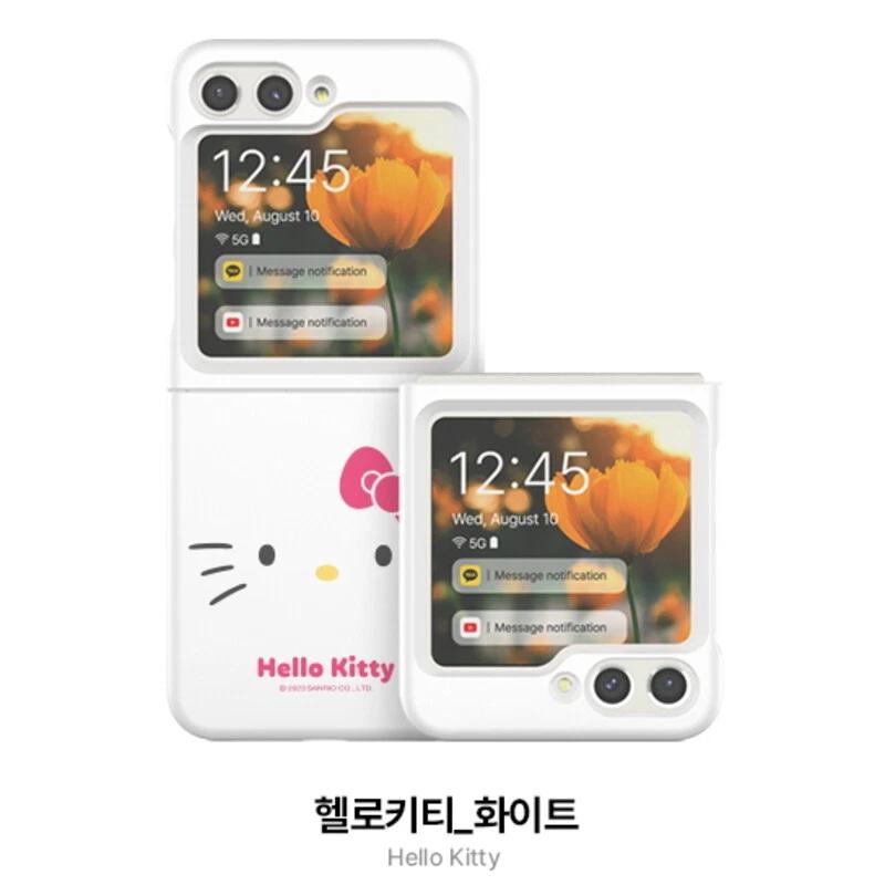 

Sanrio GALAXY Z FLIP7 Чехол для телефона Твердый FACE Hello Kitty KUROMI MY_MELODY #Hello_Kitty_WHITE#