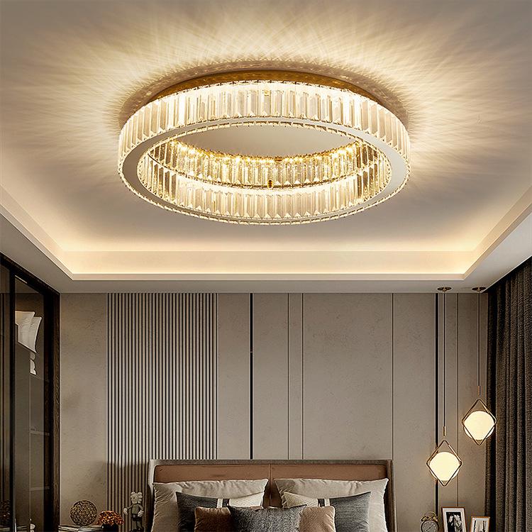 Modern Italian LED Crystal Ceiling Light for Bedroom and Dining Room