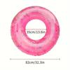 1pc Inflatable Thickened Water Floating Row PVC Material Animal Printing Swimming Ring Adult Swimming Ring Floating Ring Underar