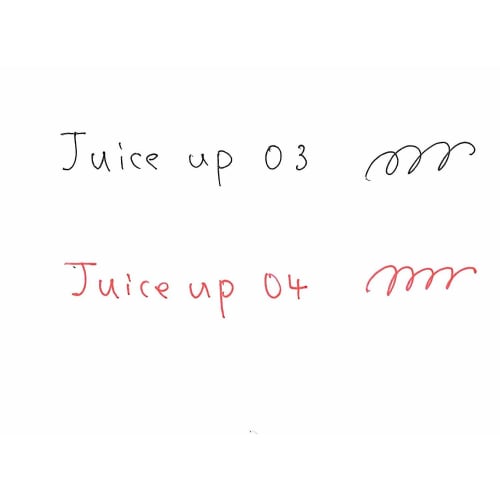 Pilot uttrekkbar gelblekk kulepenn Juice Up svart blekksett med 5 stk (0,4)