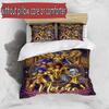 3pcs Duvet Cover Set (1*Duvet Cover + 2*Pillowcase, Without Core), Custom Name Saint Seiya Pattern Bedding Set, Home Bedroom Decor Gift