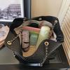 Woven Pattern Tote Bag Large Capacity PU Chain Bag Women's Shoulder Bag
