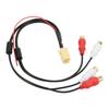 Car Line Out Adapter 4RCA Aux in Adapter Cable Replacement for Blaupunkt VDO CD Player