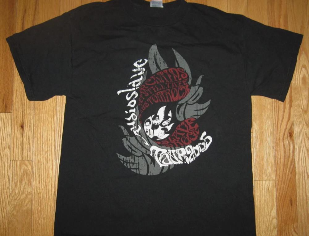 AUDIOSLAVE TOUR 2005 T-Shirt Kurzarm Baumwolle Weiß Herren Größe S bis 5XL Unisex T-Shirt