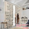 2pcs,2D Plane Printing Popular Curtains Mothers Love Versatile Polyester (without Rod) Festive Perfect for Bedroom Living Room